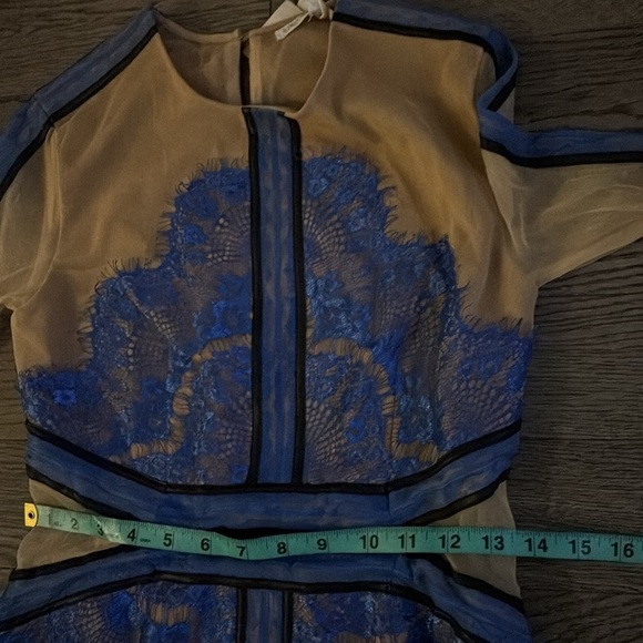 Nordstrom Blue and Cream Mini Dress - Picture 10 of 15